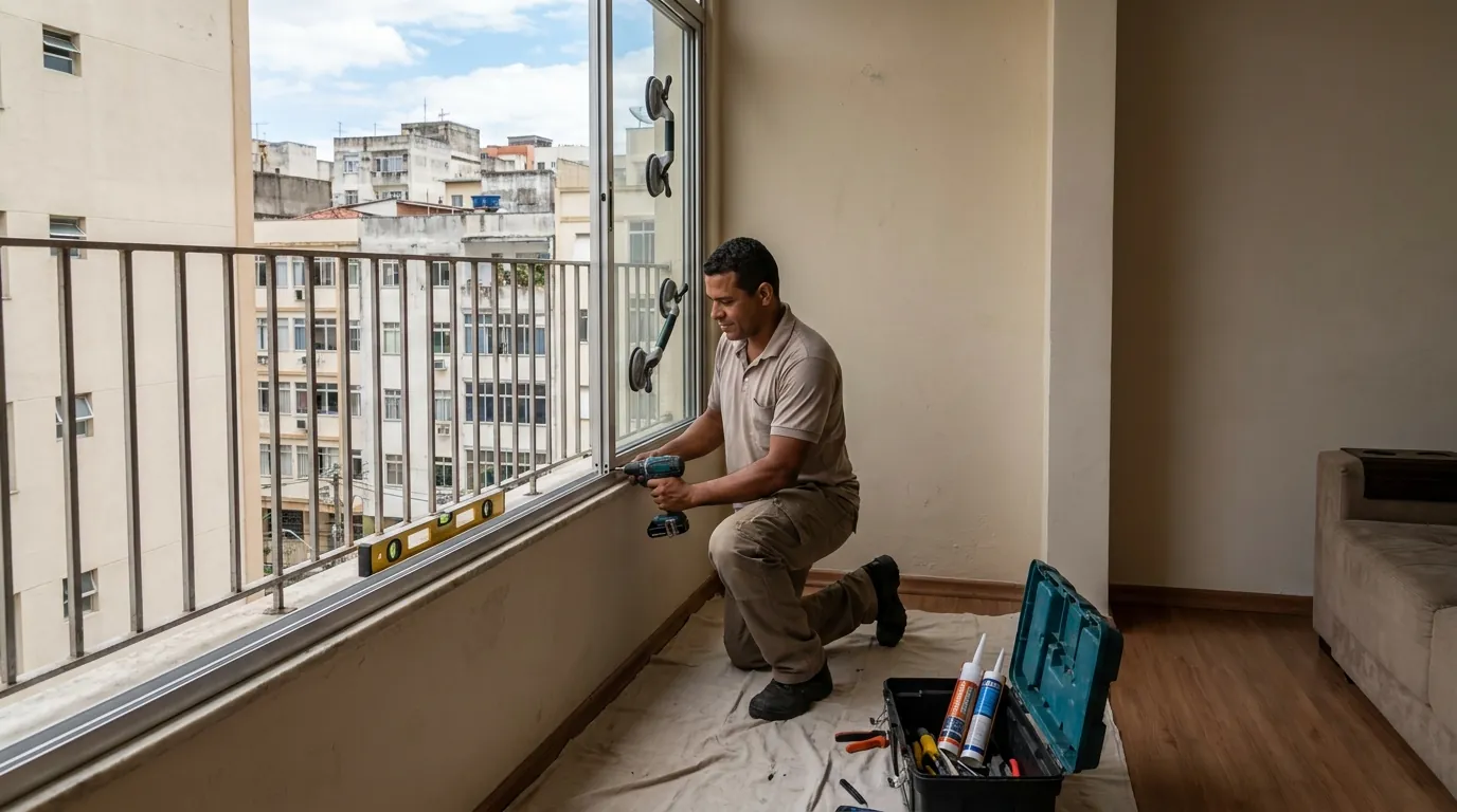 Troca de Painéis de Vidro em Itajaí‑SC