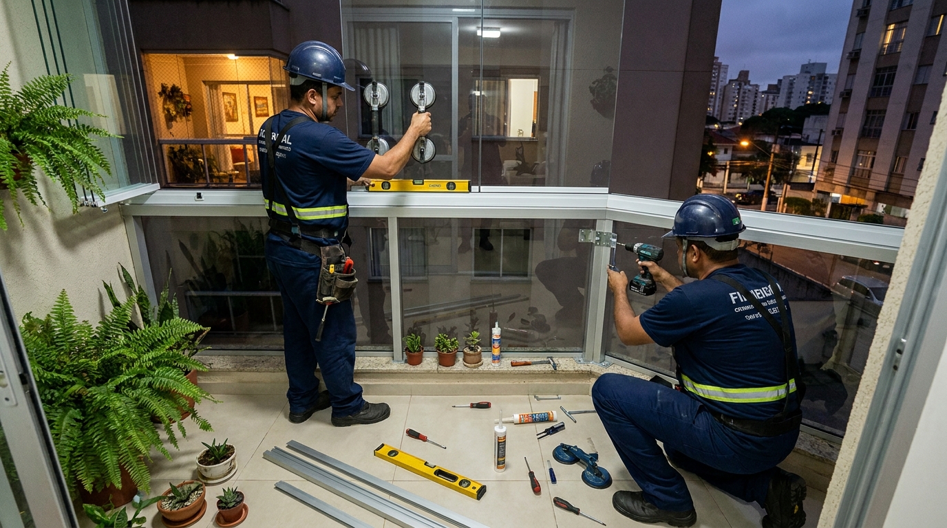 Parede de Vidro no Centro, Itajaí‑SC